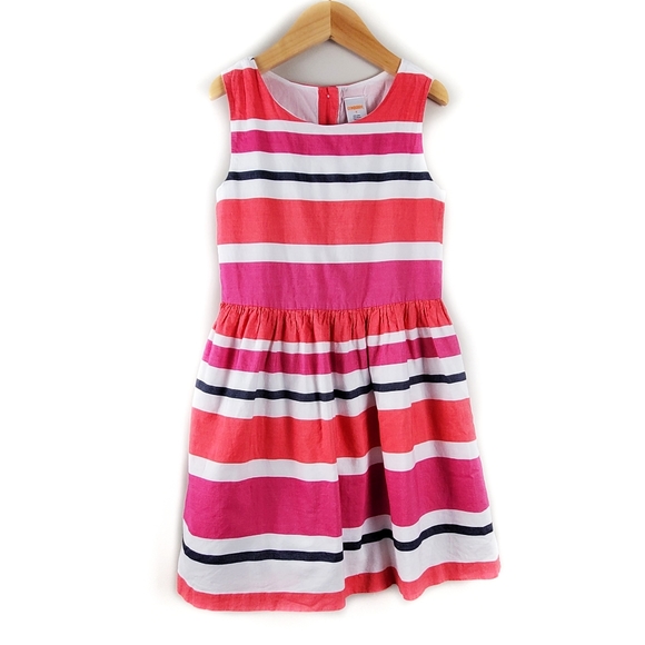 Gymboree Girl's Striped Cotton Dress Size 7 - Picture 1 of 4